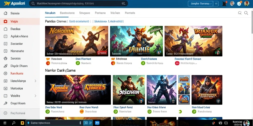 Screenshot menampilkan antarmuka permainan yang menarik dan berwarna-warni.