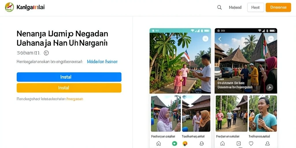 Tampilan awal K3K3 yang menarik dan cerah.