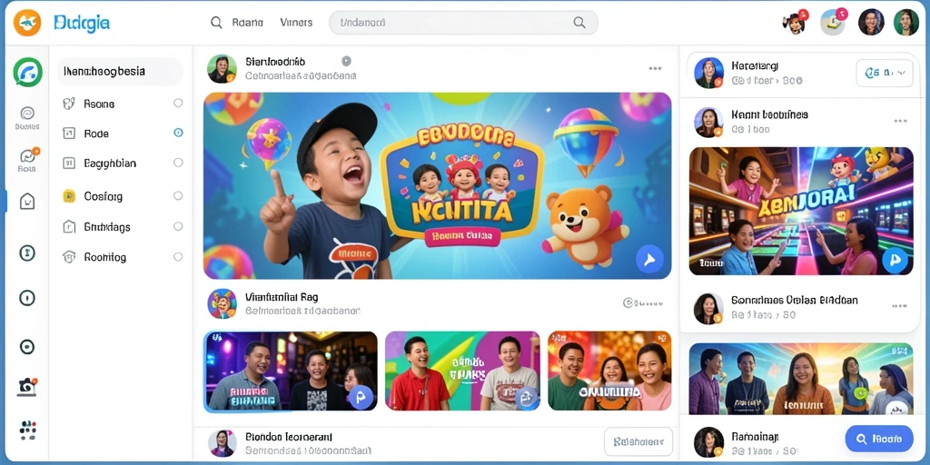 Tampilan antarmuka utama yang menarik.